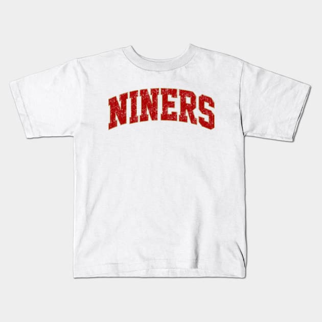 49ers Niners Vintage San Francisco Football Kids T-Shirt by GraciafyShine